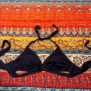 Womens Faux Wrap Halter Bikini Top